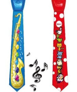 Edukacyjny Grający Krawat dla dziecka - Saksofon