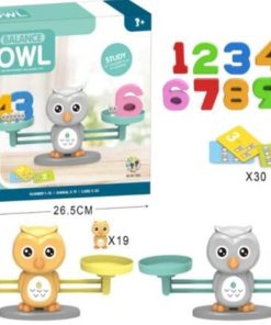 Gra Nauka Liczenia - Równoważnia Waga Szalkowa Sówka Sowa - Owl Balance