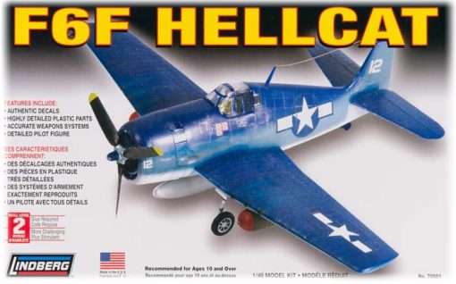 Model Plastikowy Do Sklejania Lindberg (USA) Samolot F6F Hellcat