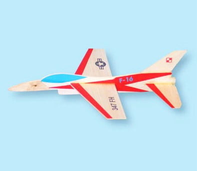 Model Sylwetkowy Do Startu Z Wyrzutni Gumowej F-16