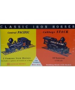 Model plastikowy - Lokomotywy Classic Iron Horses - Central Pacific / Cabbage Stack - Glencoe Models (2szt)