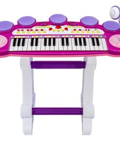 Różowe Organki Keyboard - Stolik
