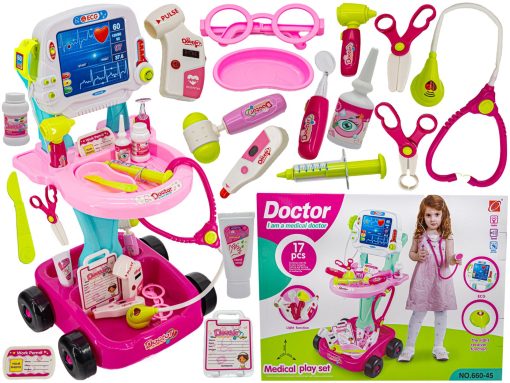 Wózek Lekarski Dla Dziewczynki Z Akcesoriami